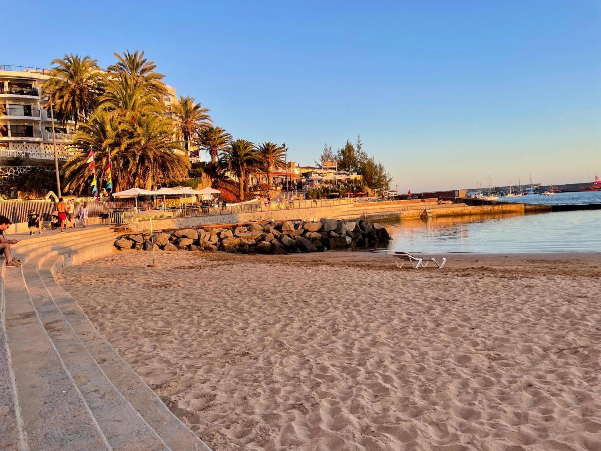 Studio In Top Lage Direkt Am Strand Arguineguin Exteriör bild
