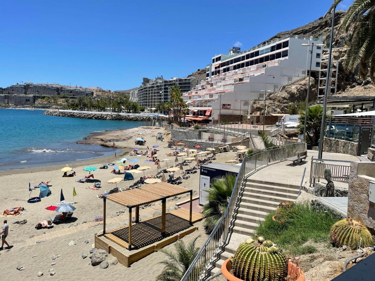 Studio In Top Lage Direkt Am Strand Arguineguin Exteriör bild